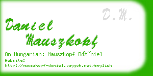 daniel mauszkopf business card